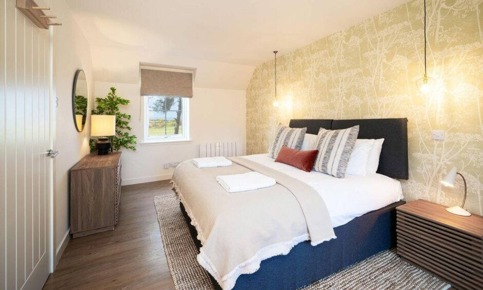 The bedroom at At The Bay, St Andrews. The perfect holiday destination in Scotland.