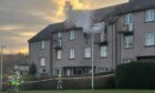 Firefighters battling a fire in Kirkcaldy. Image: Fife Jammer Locations