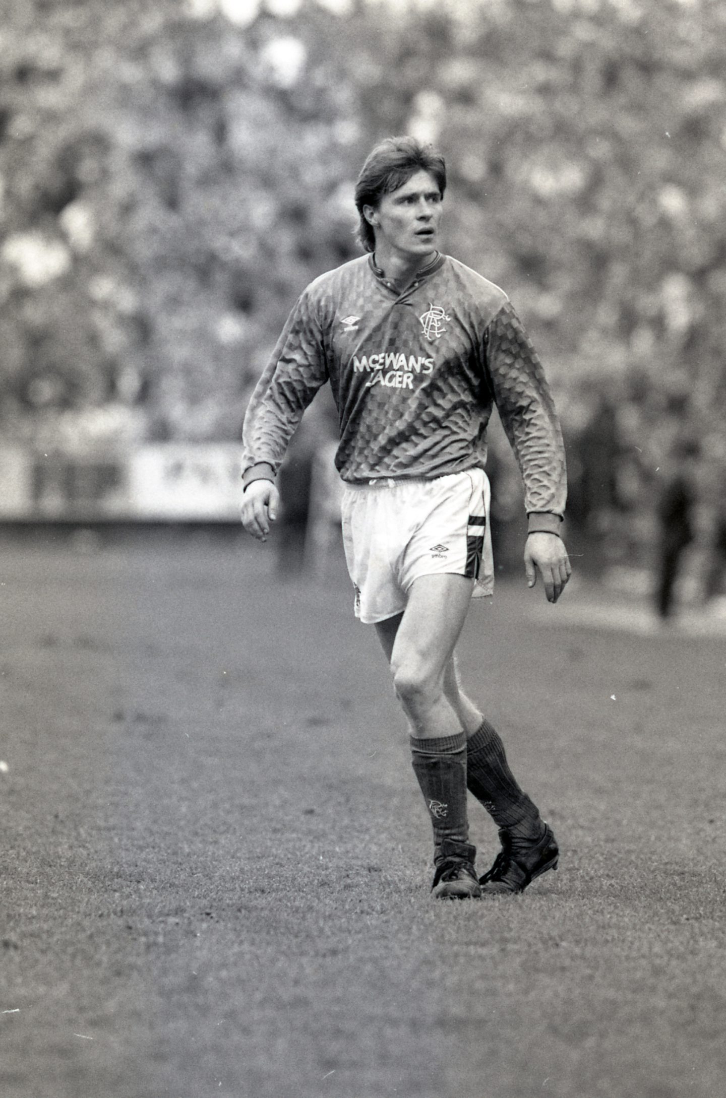 Record signing Richard Gough starred for Rangers at East End Park. Image: DC Thomson.