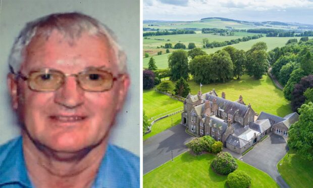 Geoffrey Johnson has died in prison aged 79. The Angus fraudster used to live a life of luxury in Turin House, near Forfar. Image: DC Thomson,