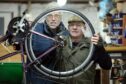 Jeremy Goodyear and Allan Hogg at Montrose Men's Shed. Image: Gareth Jennings/DC Thomson