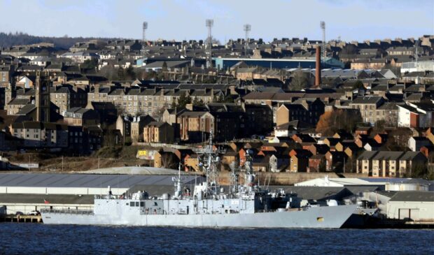 nato warships in dundee