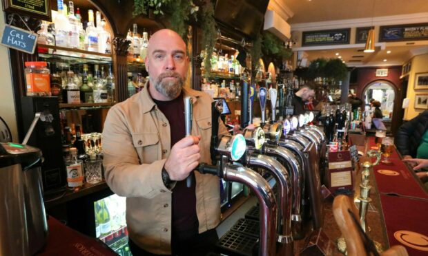 Steve Latto of the Criterion bar in St Andrews. Image: Gareth Jennings/DC Thomson.