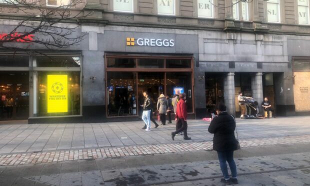 Police are investigating the youth disorder at Greggs. Image: James Simpson/DC Thomson
