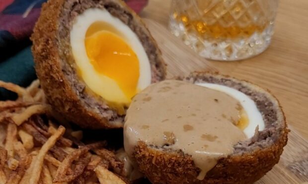 Sarah Rankin's haggis Scotch egg.