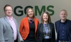 Andrew Neill and,Rob Boyd of GGMS with Pamela Stevenson and Lynn Lloyd from Fife Council's economic development team.