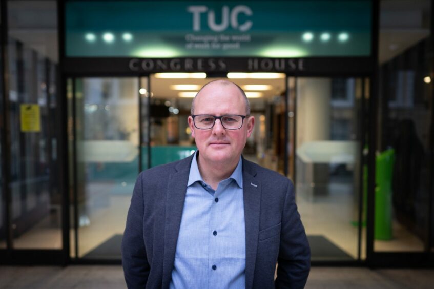 TUC General Secretary Paul Nowak outside Congress House, TUC HQ