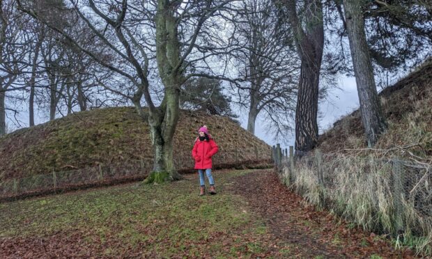 Gayle explores Inverurie Bass - the remains of a motte-and-bailey castle.