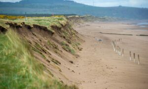 Rock groynes are planned to reduce erosion on the most vulnerable parts of the Montrose coastline. Image: Kim Cessford/DC Thomson