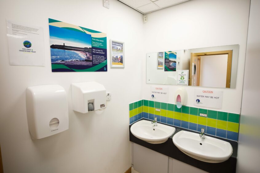 The ladies toilets at the Harbourmaster's House are among the best Fife public toilets.