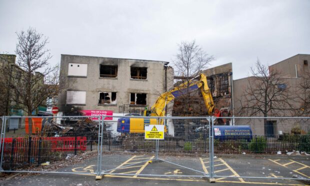 Leven Poundstretcher is being demolished