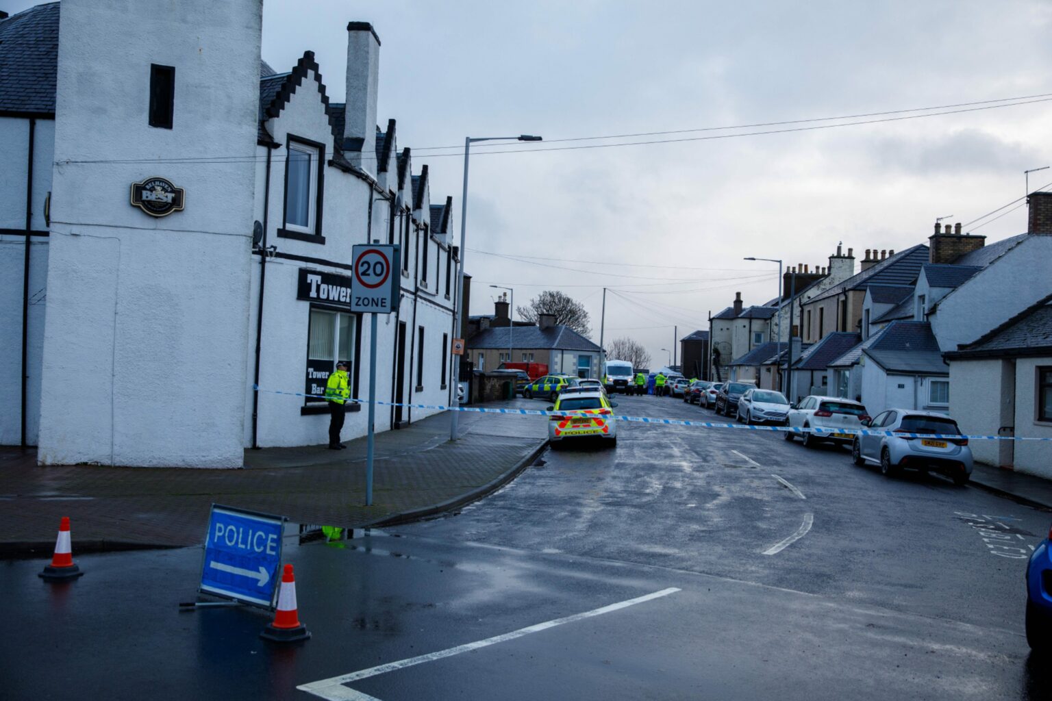 Police seal Methil street after sudden death of man, 27