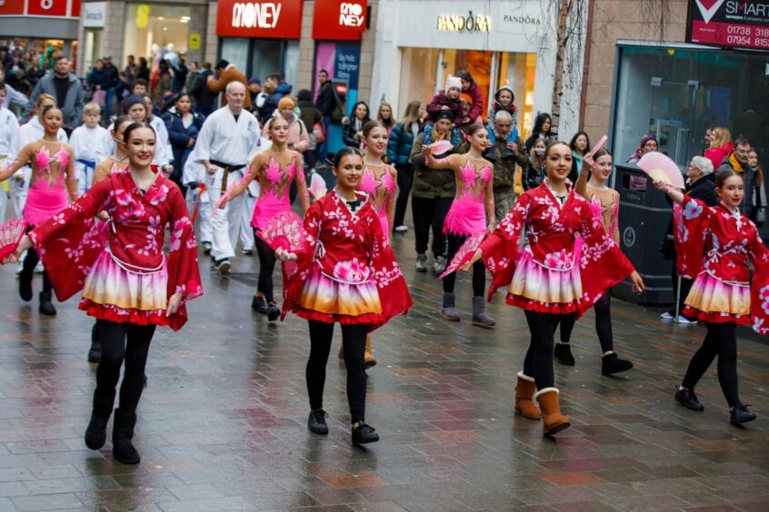 The Chinese New Year celebrations included a parade along the High Street.