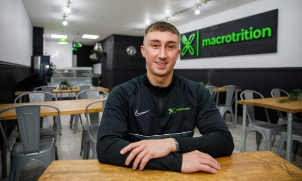 Owner Jack Parr inside the new Macrotrition venue on South Methven Street. Image: Kenny Smith/DC Thomson