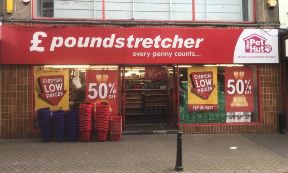Leven Poundstretcher before the fire.