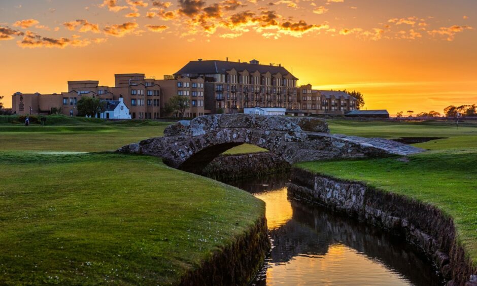 The iconic old course at St Andrews