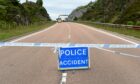 A9 closed after a tragic collision. Image: Sandy McCook/DC Thomson