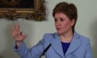 First Minister Nicola Sturgeon is expected to hold a media briefing on Monday. Image: PA.