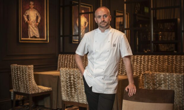 Head chef, Stephen McLaughlin of Restaurant Andrew Fairlie at Gleneagles.