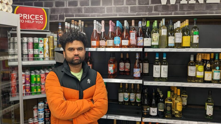 Saim Mohammad, owner of the Premier store in Broughty Ferry