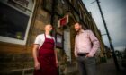 Chef Stuart Black and owner Christopher Strachan outside 63 Tay Street in Perth. Image: Steve MacDougall/DC Thomson