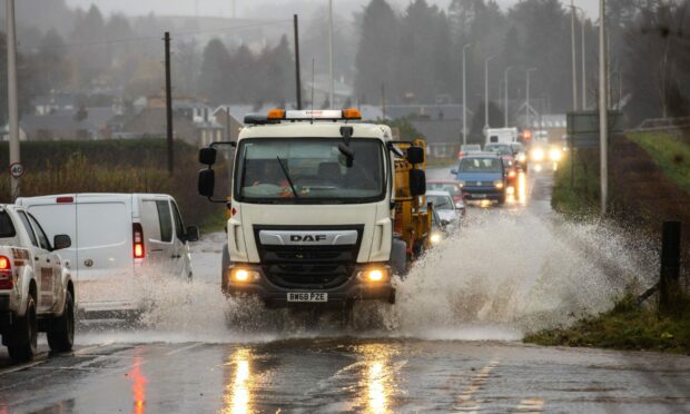 There could be some flooding on some roads in Perthshire.