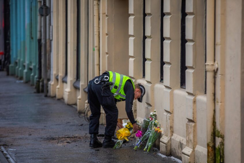 Police at New County Hotel