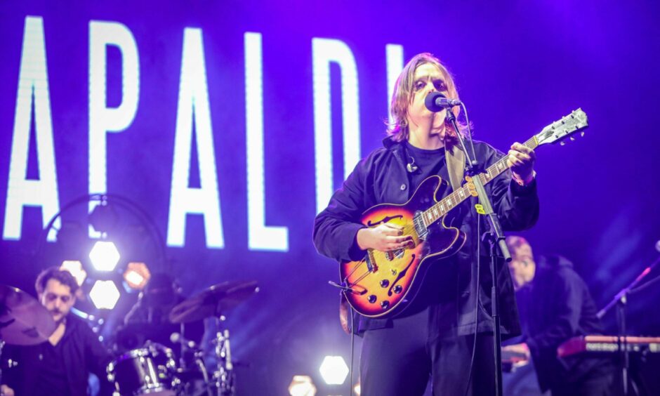 Lewis Capaldi performs at 3D Festival in Slessor Gardens, Dundee, in September 2018. 