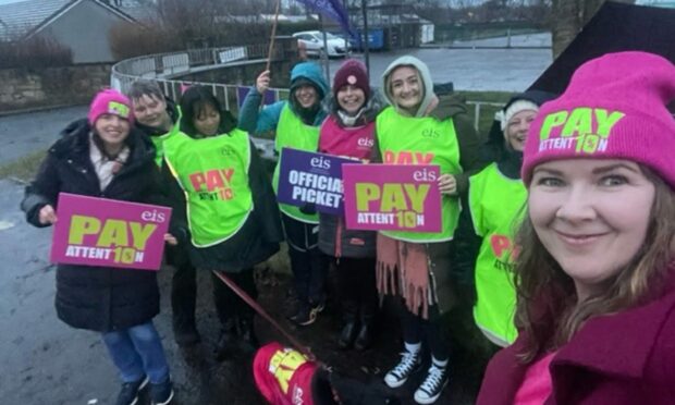 Primary teachers in Fife, including those at Pitteuchar East primary (pictured) join a national strike. Image: supplied by EIS.