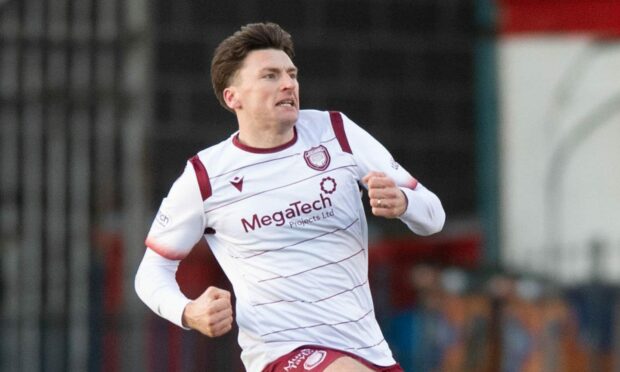 Michael McKenna has been outstanding for Arbroath in 2023. Image: SNS