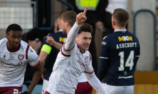 Michael McKenna scored in a 4-2 win over Dundee in January. Image: SNS