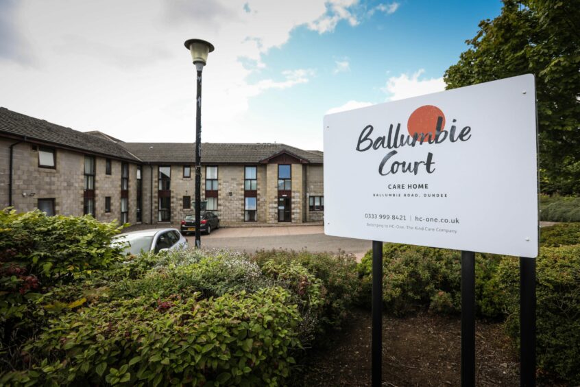 Ballumbie Court Care Home, Ballumbie Road, Dundee. Image: Mhairi Edwards/DCT Media.