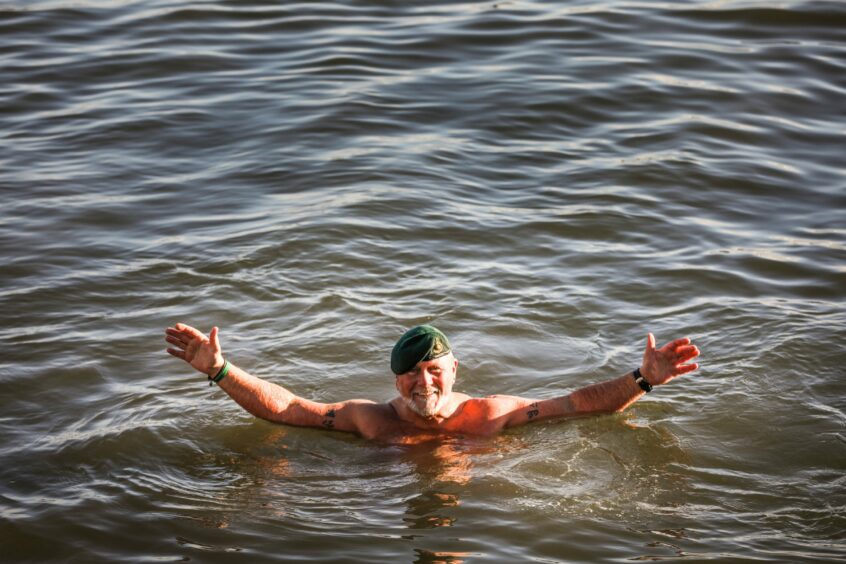 Commando cold dip challenge at Arbroath