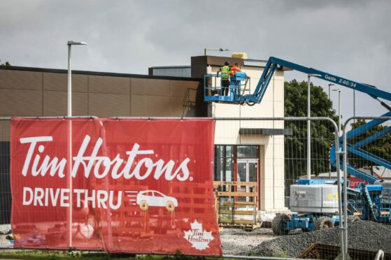 Tim Hortons in Dundee. Image: Mhairi Edwards/DCT Media