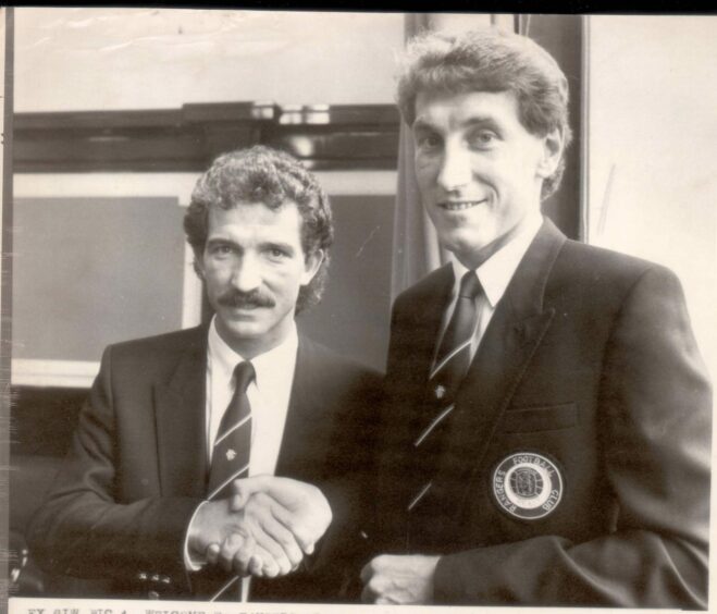 Graeme Souness brought England captain Terry Butcher to Ibrox in 1986. Many more star names were to follow. Image: DC Thomson.