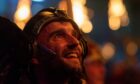 Performers dressed as Vikings take part in a torch-lit march through Glasgow city centre this evening hosted by Celtic Connections in 2022.