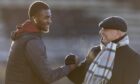 Sean Adarkwa drew Arbroath level against Morton. Image: David Young / Shutterstock