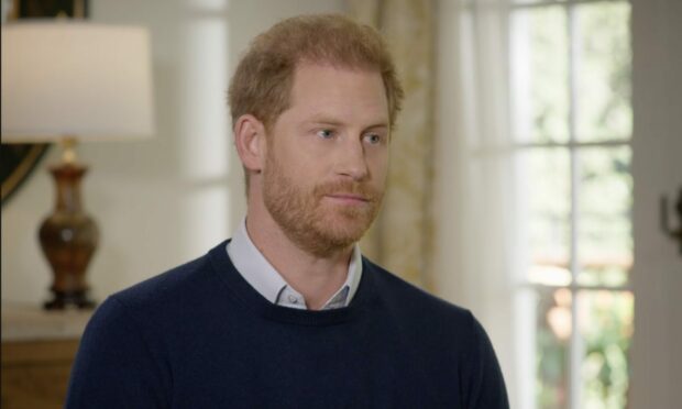 Prince Harry interviewed by Tom Bradby in California.