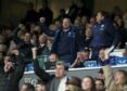 Gregor Townsend celebrates as Scotland clinch another win at Twickenham.