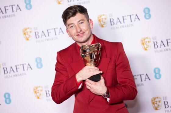 Barry Keoghan pictured last month after winning Bafta for best supporting actor.