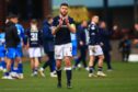 Dundee skipper Ryan Sweeney applauds fans after frustrating Inverness draw. Image: David Young/Shutterstock.