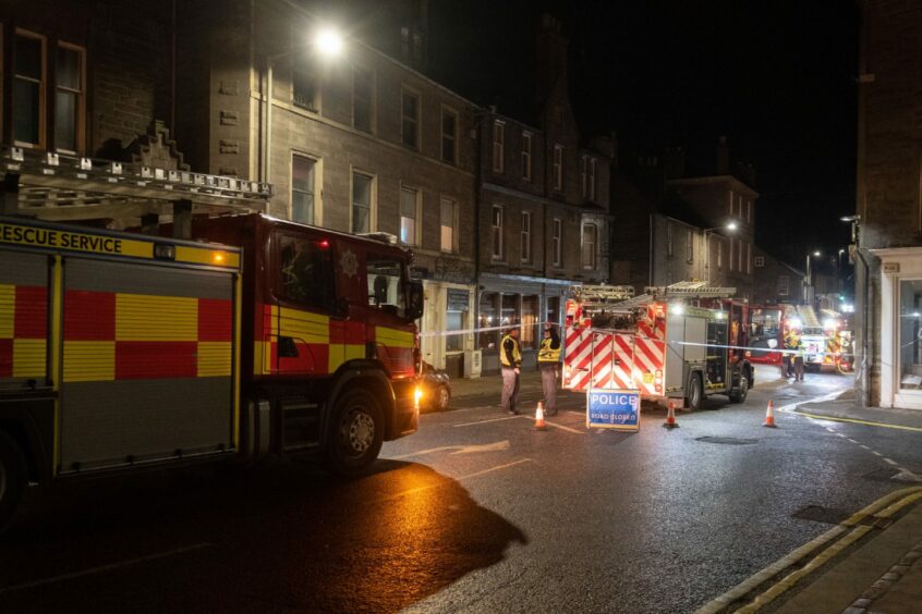 One woman has been taken to hospital following the fire. Image: Paul Reid.