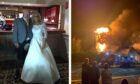 Laura Stephen's wedding dress was burned when Blair's Laundry went up in flames