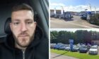 Andrew Craigie broke into two Inverness car dealerships. Images: Facebook/Google.