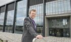 Bertha Park High head teacher Stuart Clyde standing outside the school