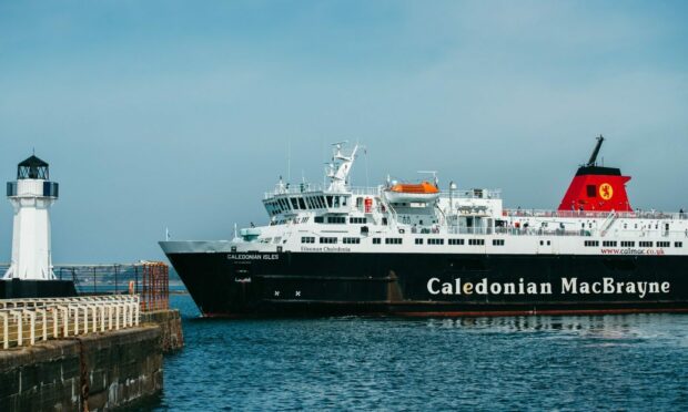 CalMac Ferry in Ardrossan. Image: Andrew Crawley.