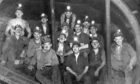 A group of miners at Frances Colliery in Fife.