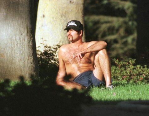 George Michael in Will Rogers state park.
