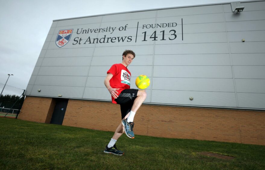 St Andrews University student Rhudi. 
