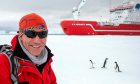 Expedition leader Dr John Shears beside Agulhas II while searching for Endurance in 2022. Image: Falklands Maritime Heritage Trust/PA